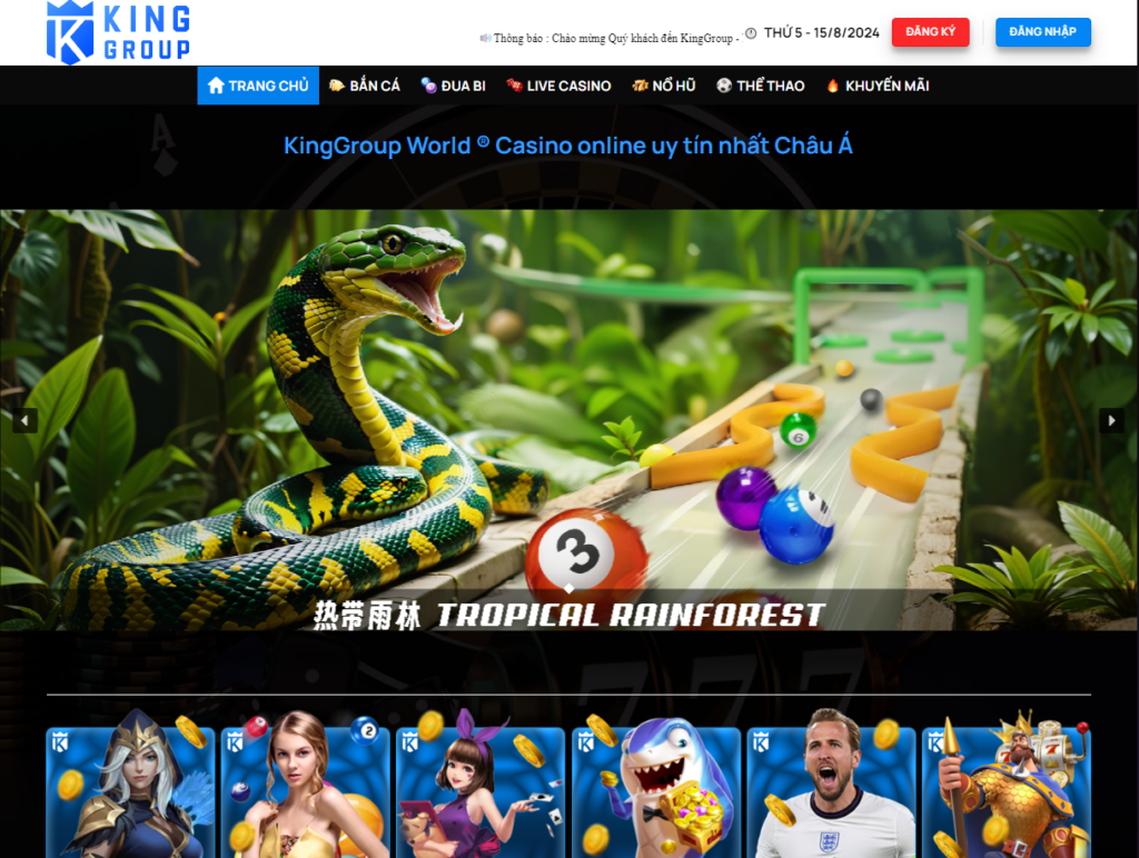 giao diện máy tính Kinggroup casino